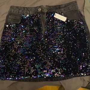 Top shop Jean sparky skirt